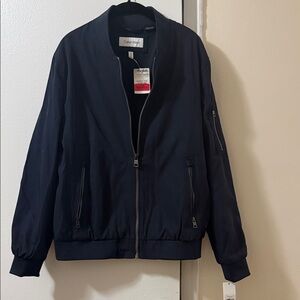 NWT Calvin Klein Men's Navy Bomber Jacket